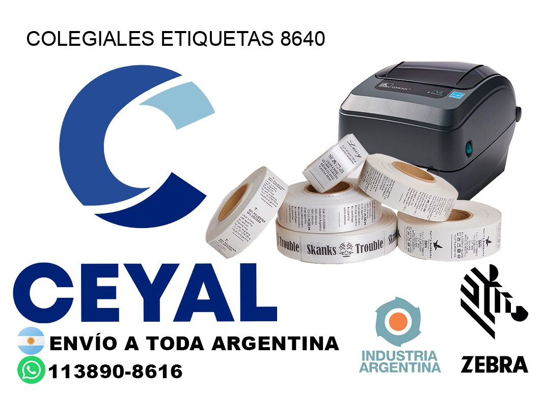 Colegiales etiquetas 8640