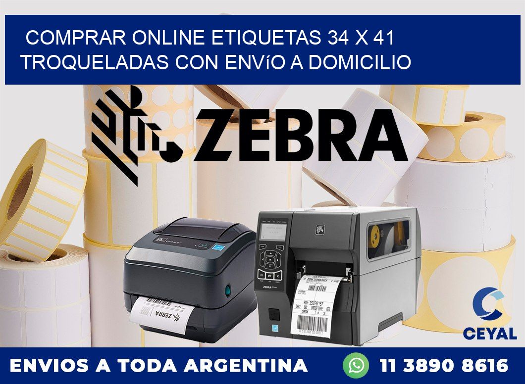 Comprar online etiquetas 34 x 41 troqueladas con envío a domicilio