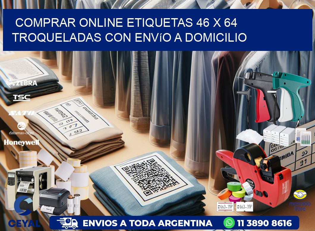 Comprar online etiquetas 46 x 64 troqueladas con envío a domicilio