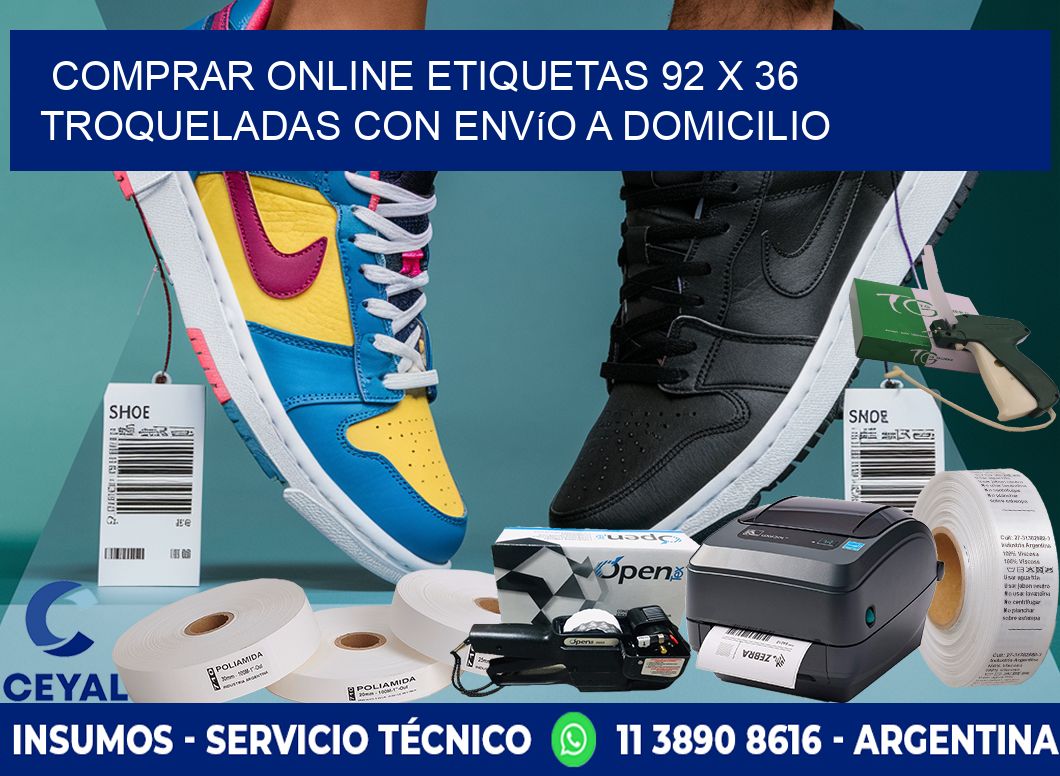 Comprar online etiquetas 92 x 36 troqueladas con envío a domicilio