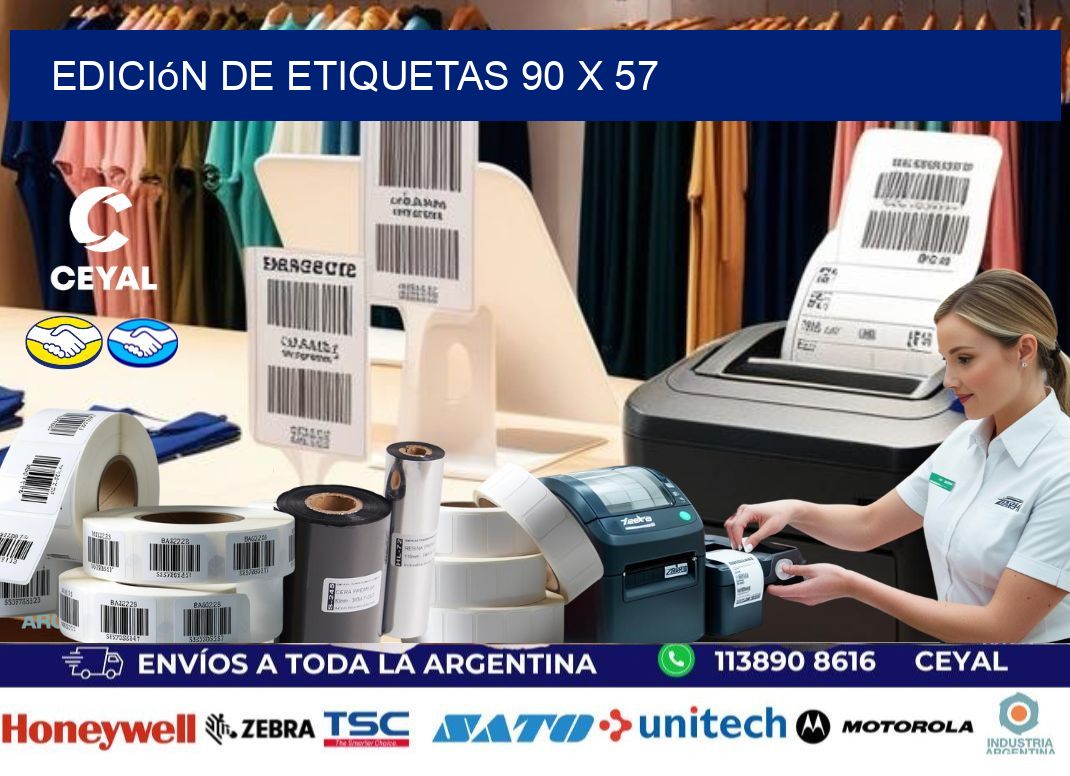 Edición de etiquetas 90 x 57