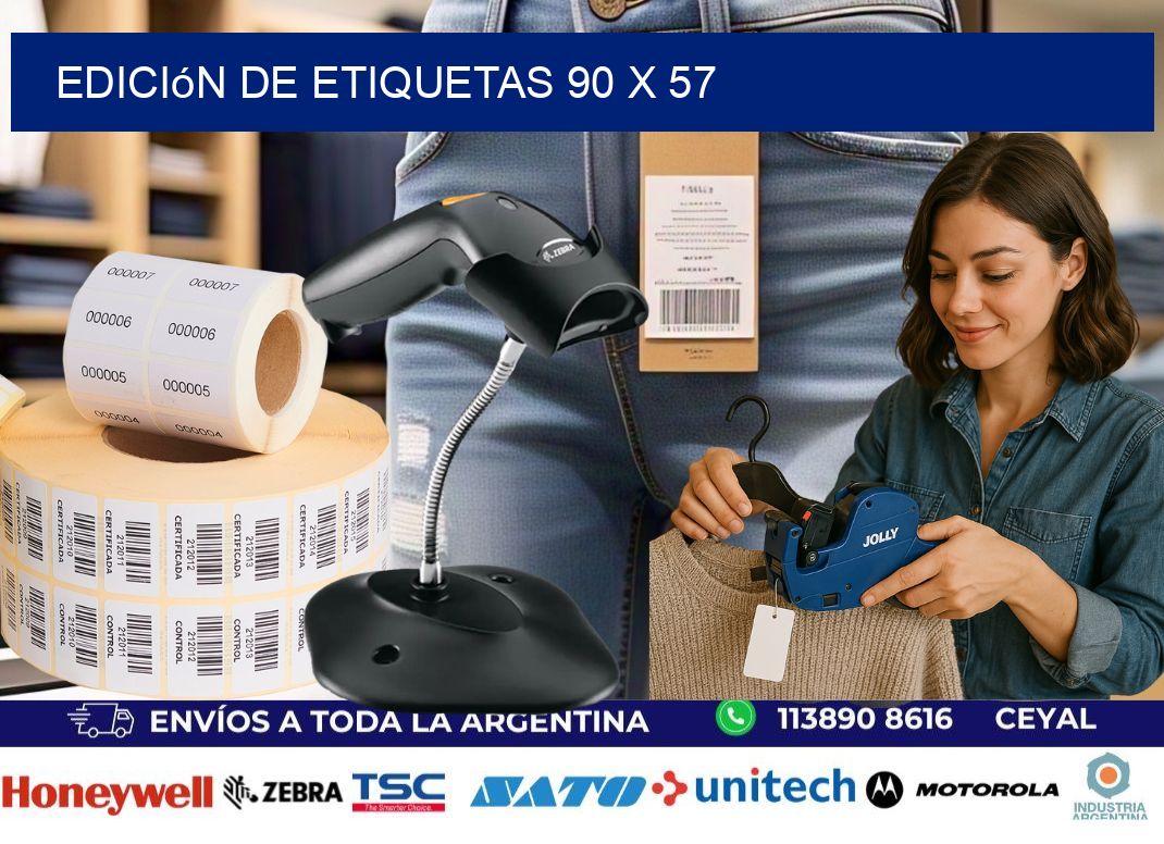 Edición de etiquetas 90 x 57