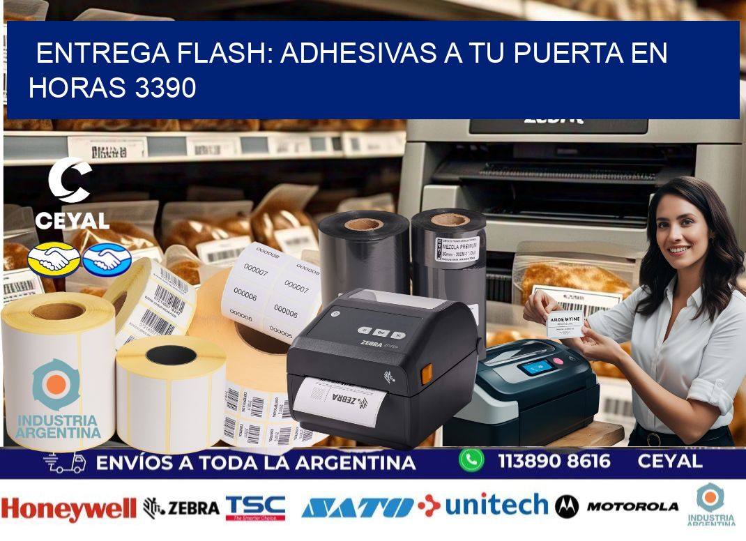 Entrega Flash: Adhesivas A Tu Puerta en Horas 3390