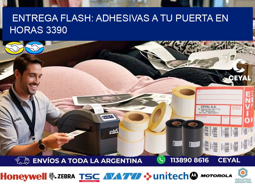 Entrega Flash: Adhesivas A Tu Puerta en Horas 3390
