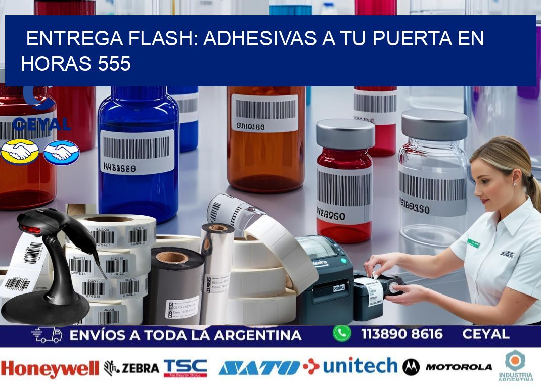 Entrega Flash: Adhesivas A Tu Puerta en Horas 555