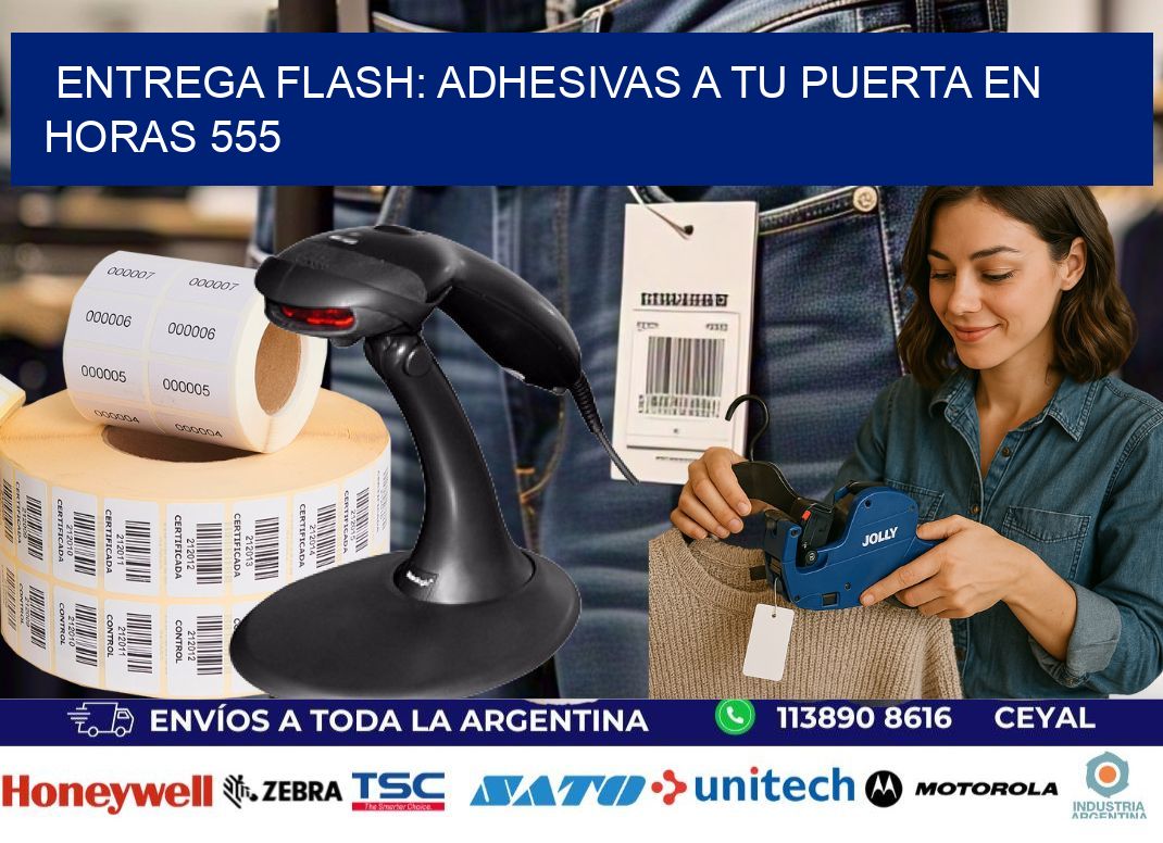 Entrega Flash: Adhesivas A Tu Puerta en Horas 555