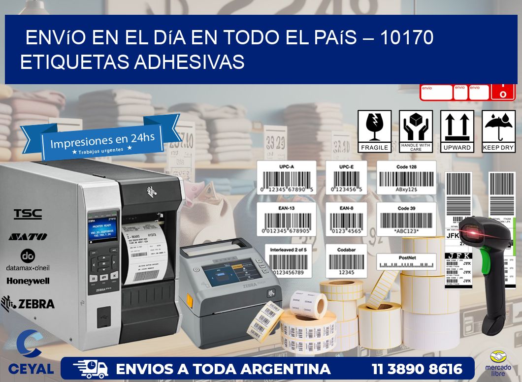Envío en el Día en Todo el País – 10170 Etiquetas Adhesivas