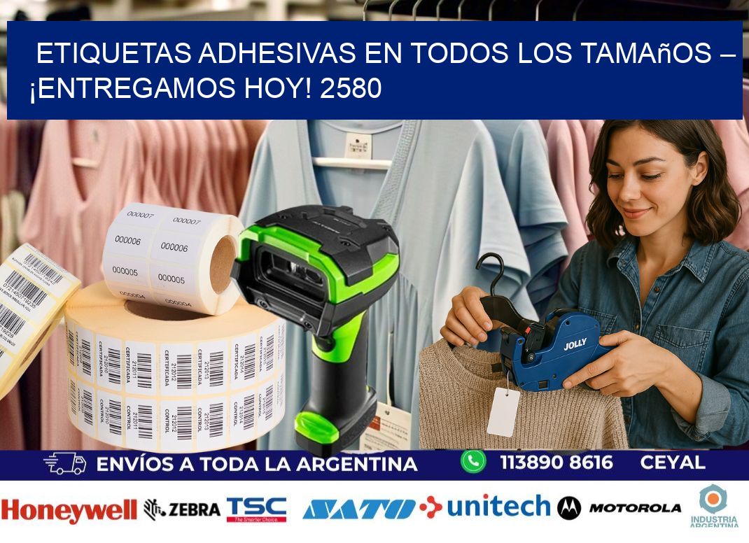 Etiquetas Adhesivas en Todos los Tamaños – ¡Entregamos Hoy! 2580