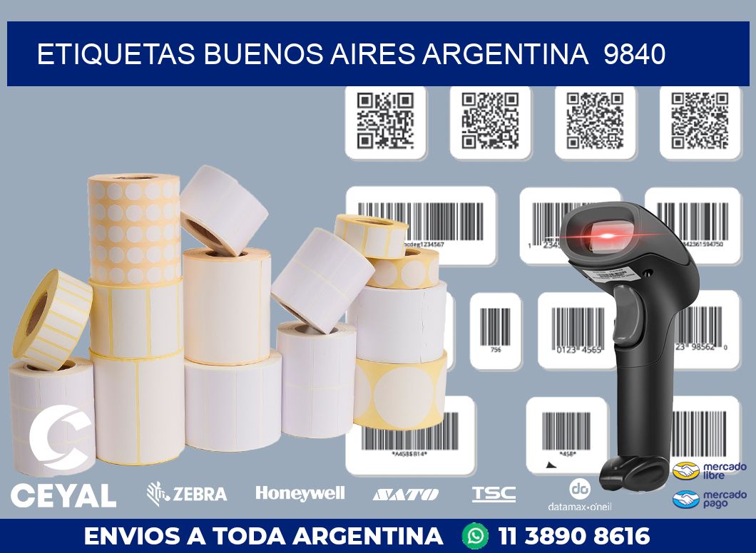 Etiquetas Buenos Aires Argentina  9840