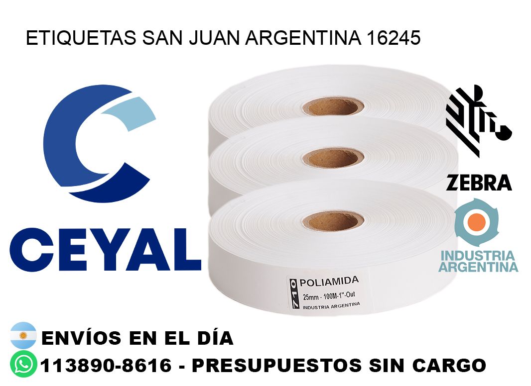 Etiquetas San Juan Argentina 16245