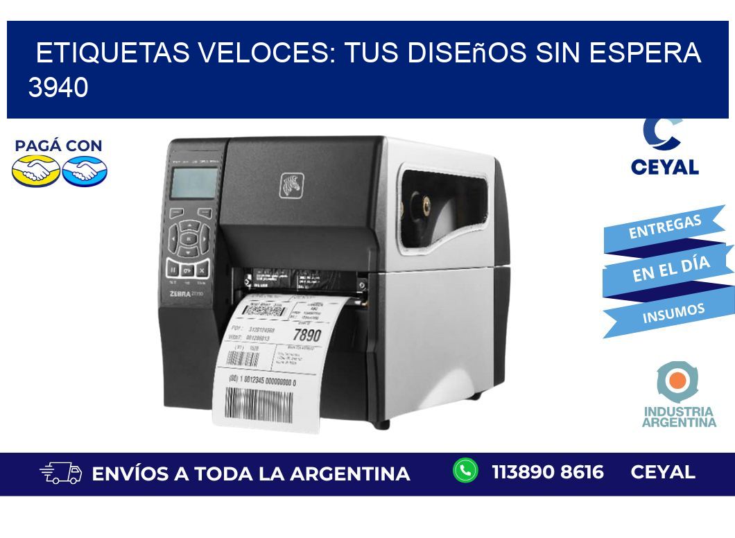 Etiquetas Veloces: Tus Diseños sin Espera 3940