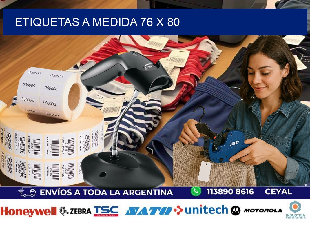 Etiquetas a medida 76 x 80