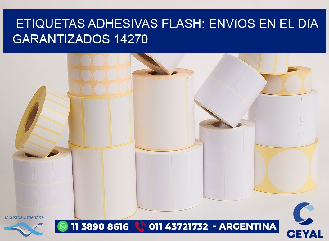 Etiquetas adhesivas Flash: Envíos en el Día Garantizados 14270