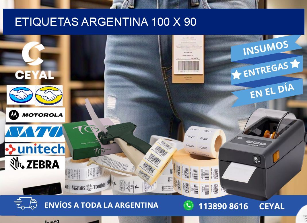 Etiquetas argentina 100 x 90