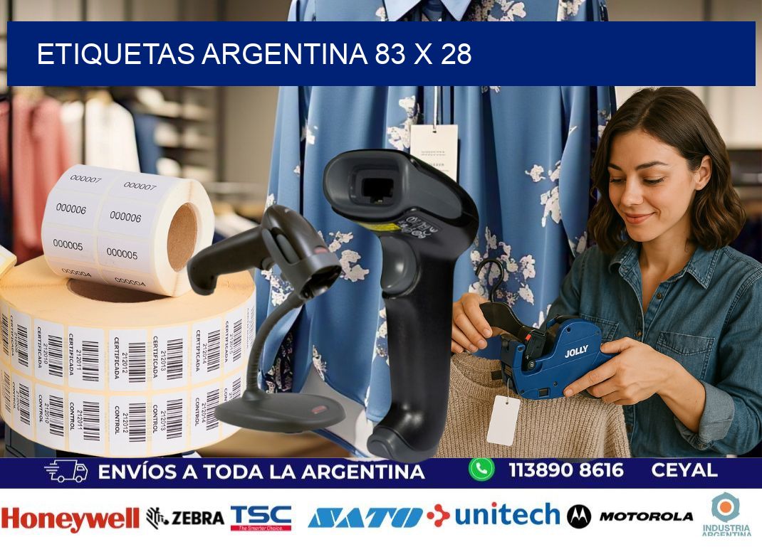 Etiquetas argentina 83 x 28