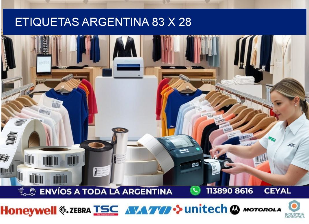Etiquetas argentina 83 x 28