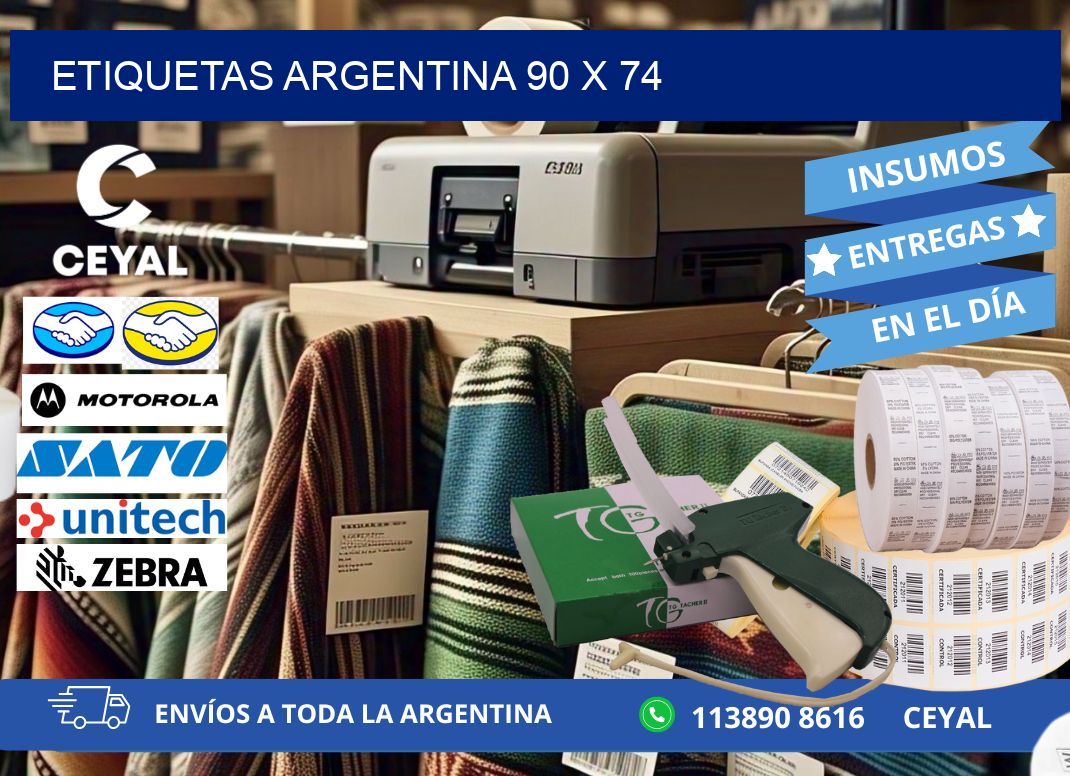 Etiquetas argentina 90 x 74
