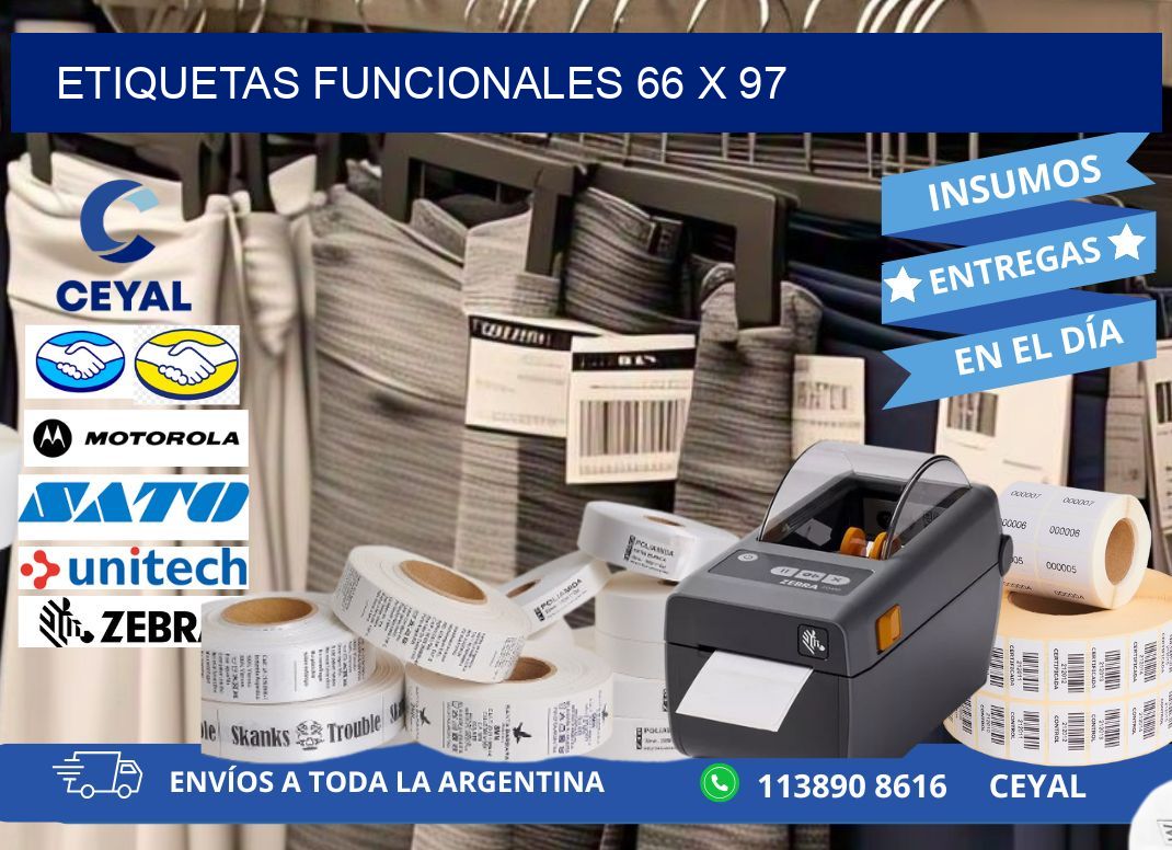 Etiquetas funcionales 66 x 97