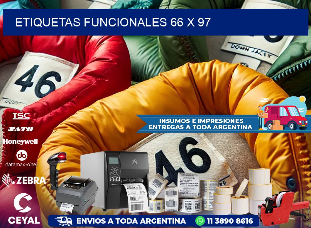 Etiquetas funcionales 66 x 97