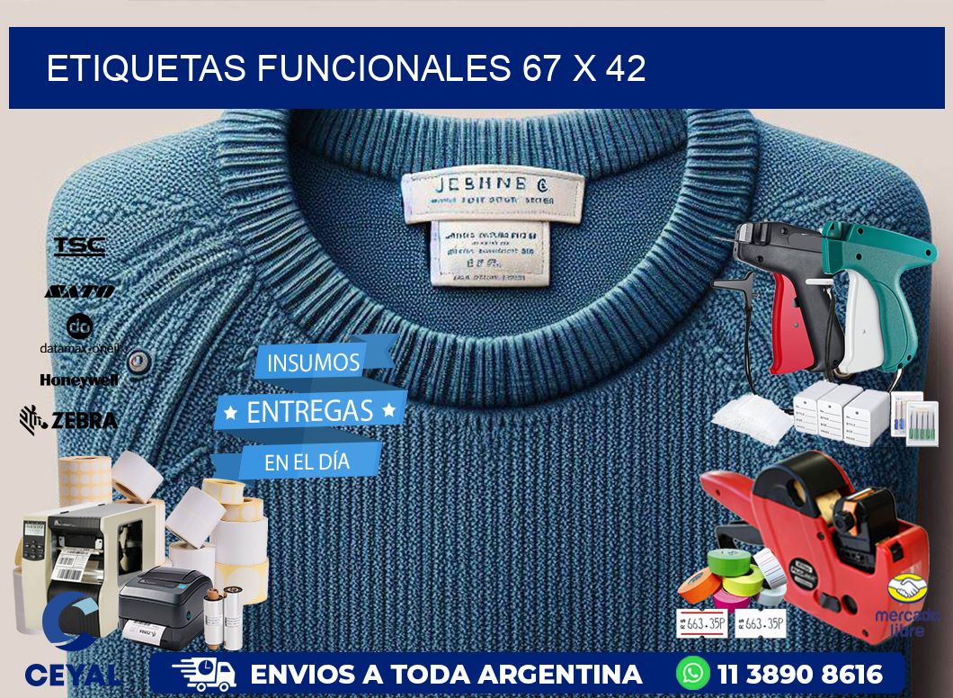 Etiquetas funcionales 67 x 42