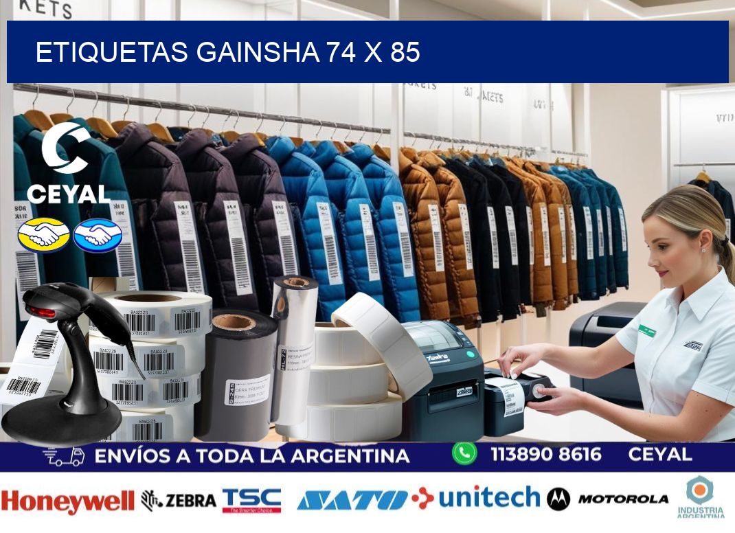 Etiquetas gainsha 74 x 85