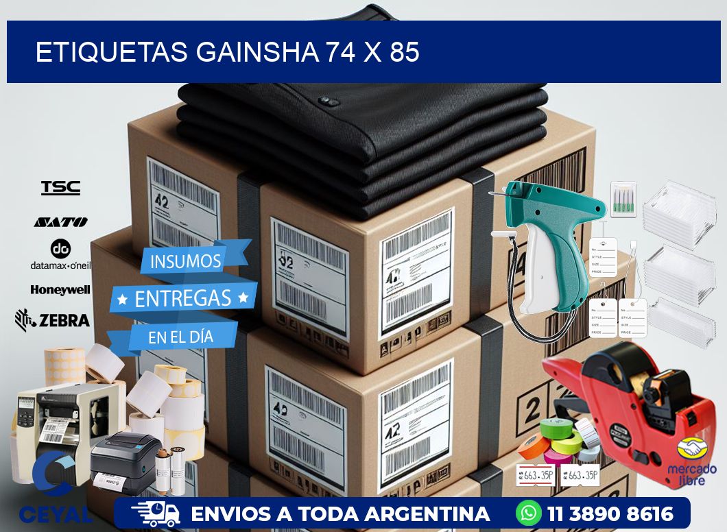 Etiquetas gainsha 74 x 85