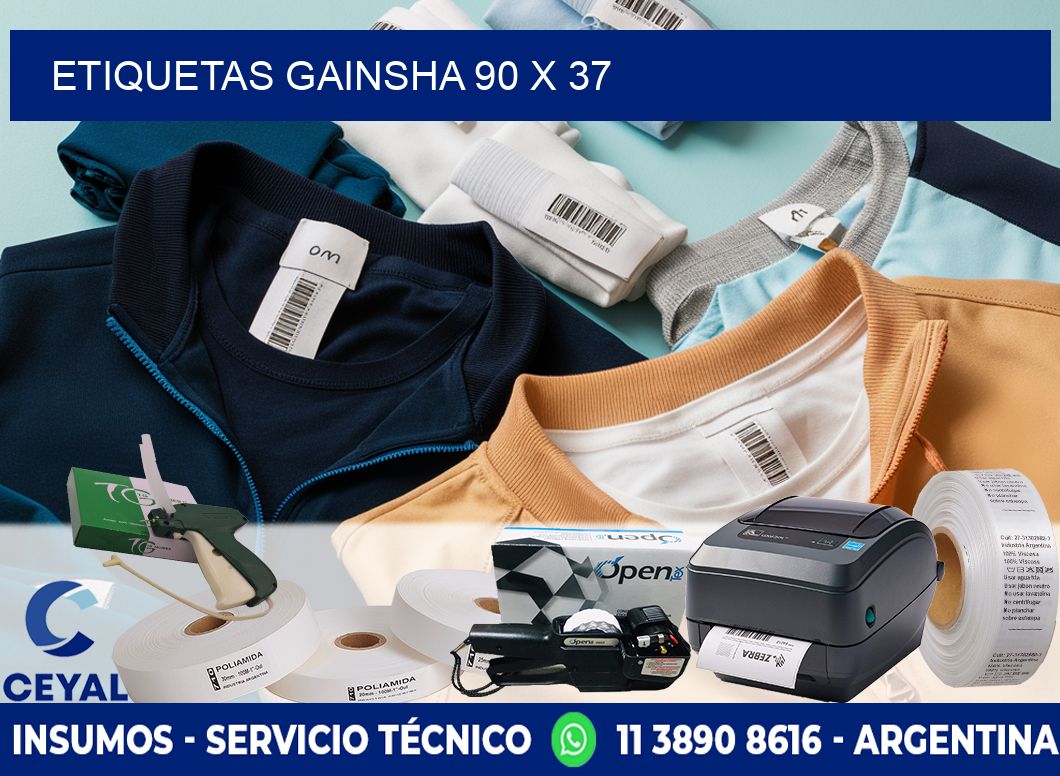 Etiquetas gainsha 90 x 37