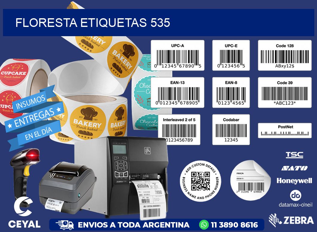 Floresta etiquetas 535