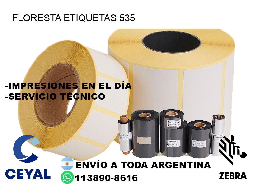 Floresta etiquetas 535