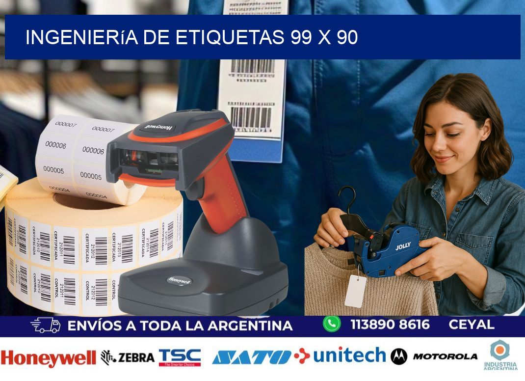Ingeniería de etiquetas 99 x 90
