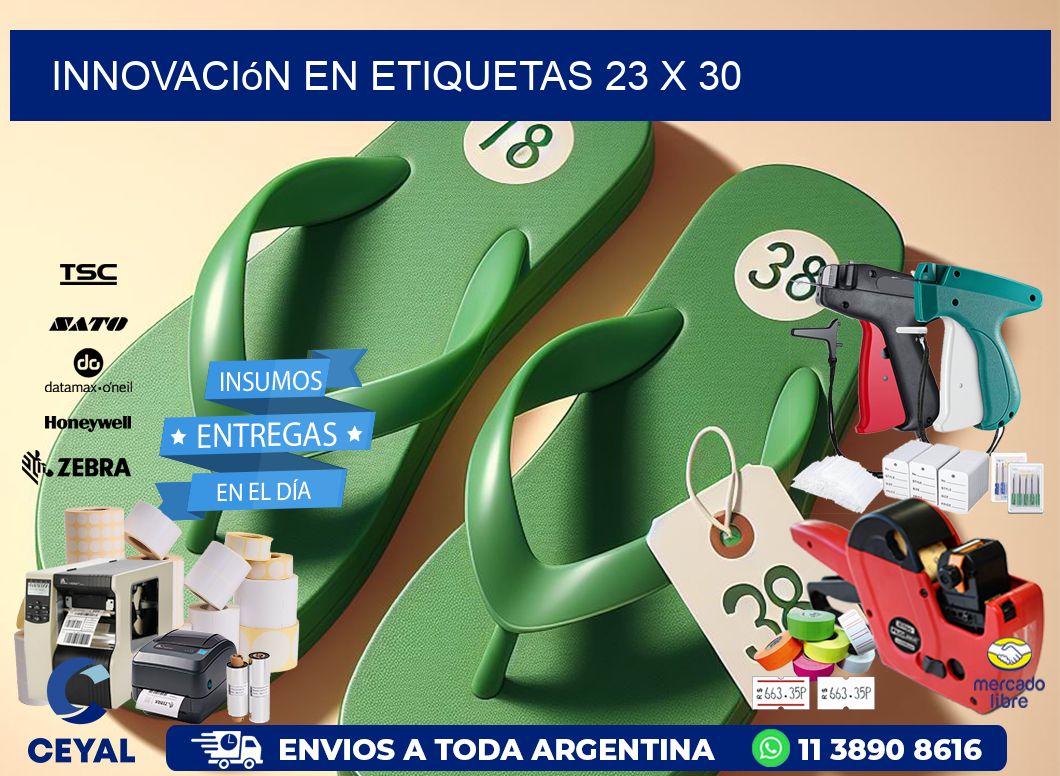Innovación en etiquetas 23 x 30