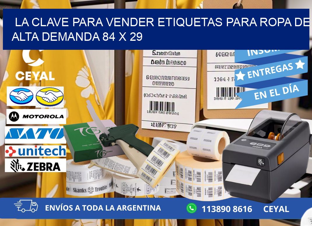 La Clave para Vender Etiquetas para Ropa de Alta Demanda 84 x 29