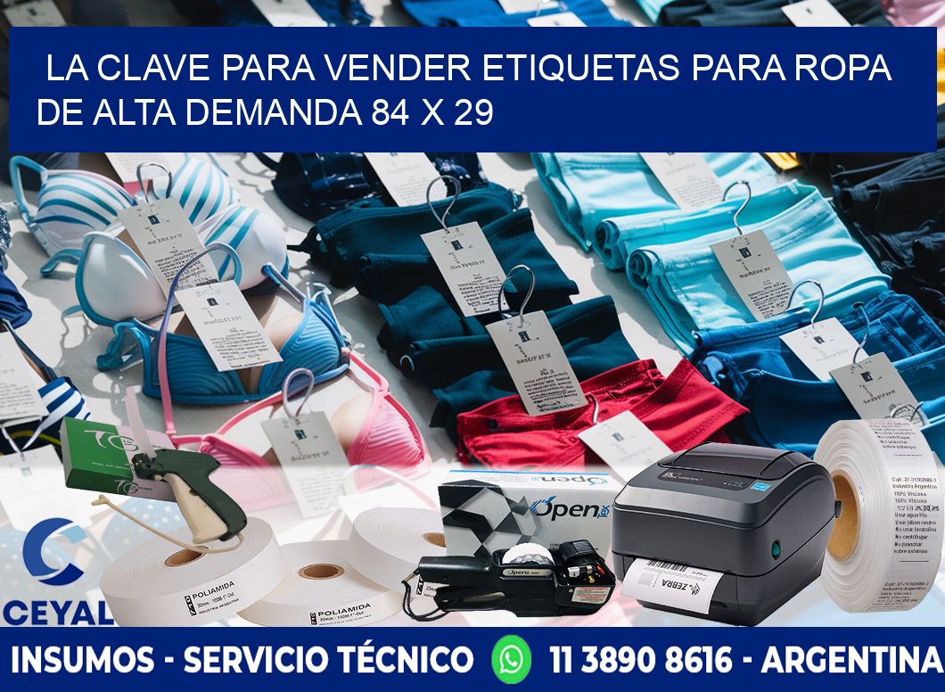 La Clave para Vender Etiquetas para Ropa de Alta Demanda 84 x 29