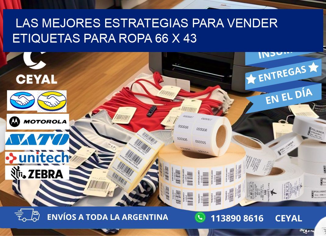 Las Mejores Estrategias para Vender Etiquetas para Ropa 66 x 43
