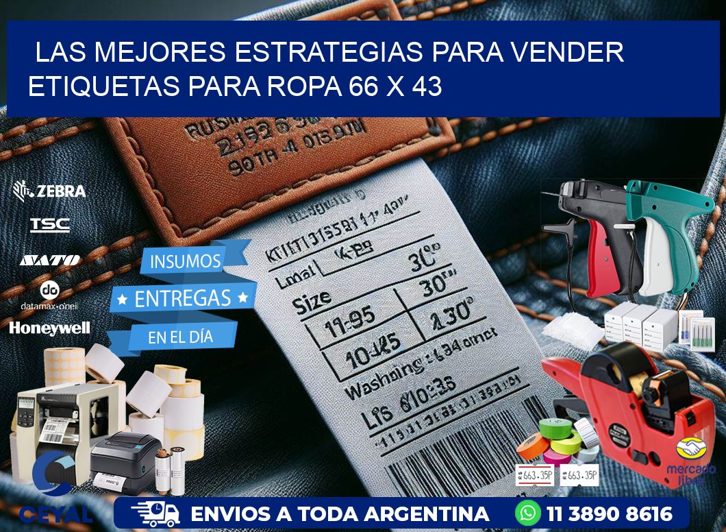 Las Mejores Estrategias para Vender Etiquetas para Ropa 66 x 43