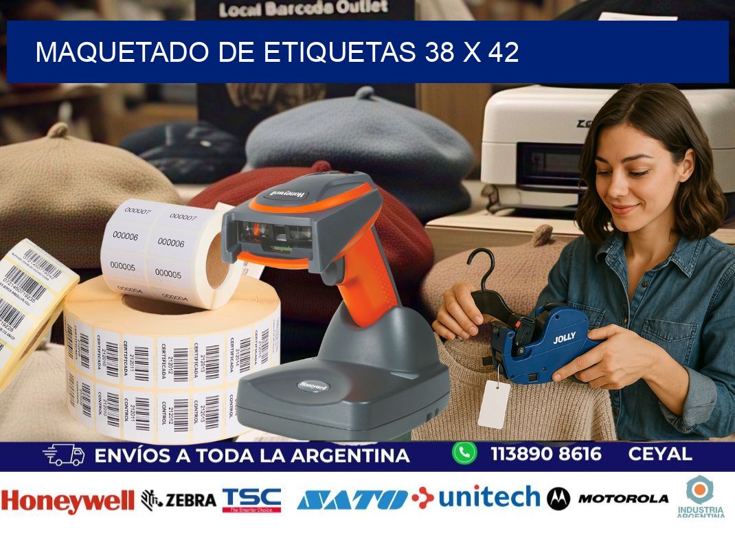 Maquetado de etiquetas 38 x 42