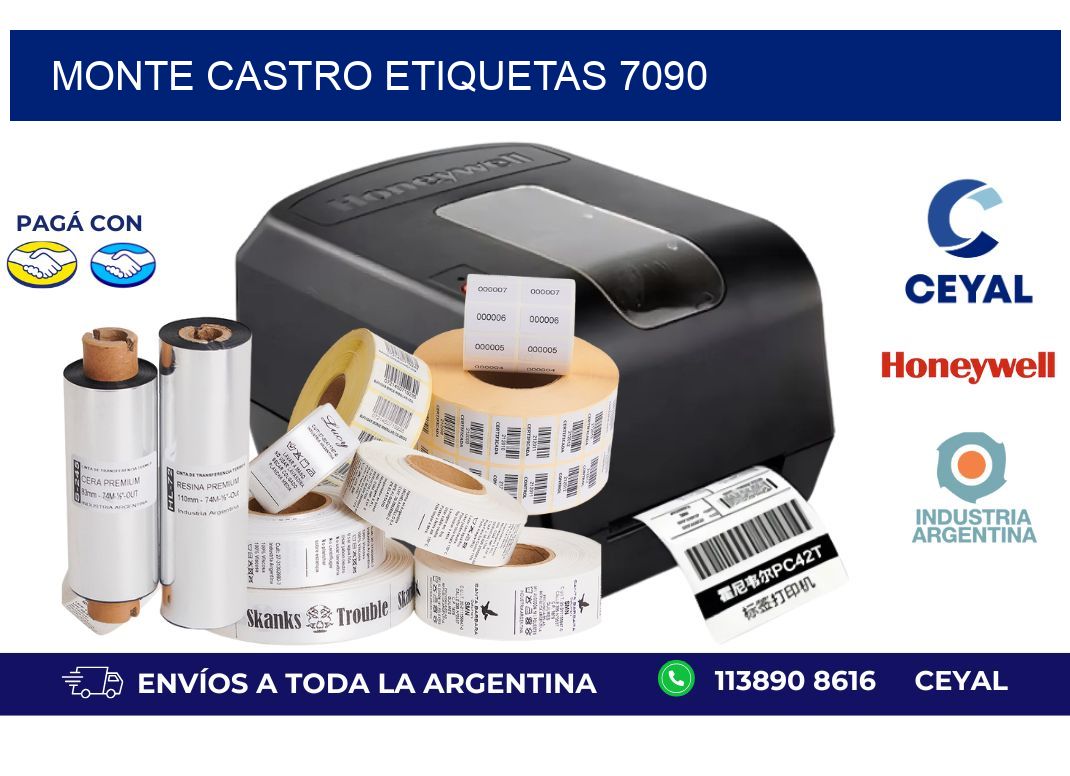Monte Castro etiquetas 7090