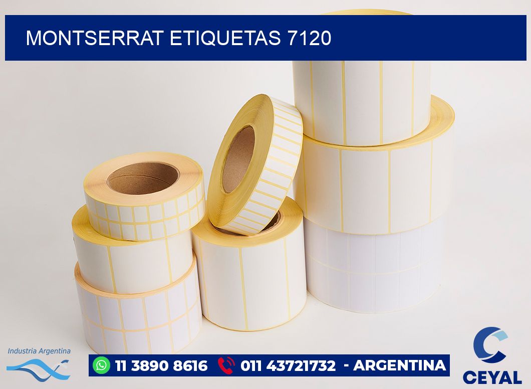 Montserrat etiquetas 7120