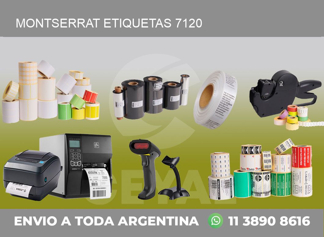 Montserrat etiquetas 7120
