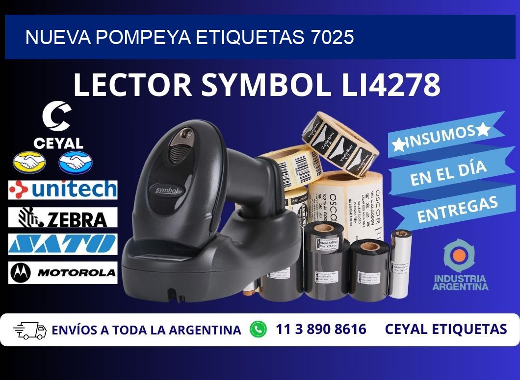 Nueva Pompeya etiquetas 7025