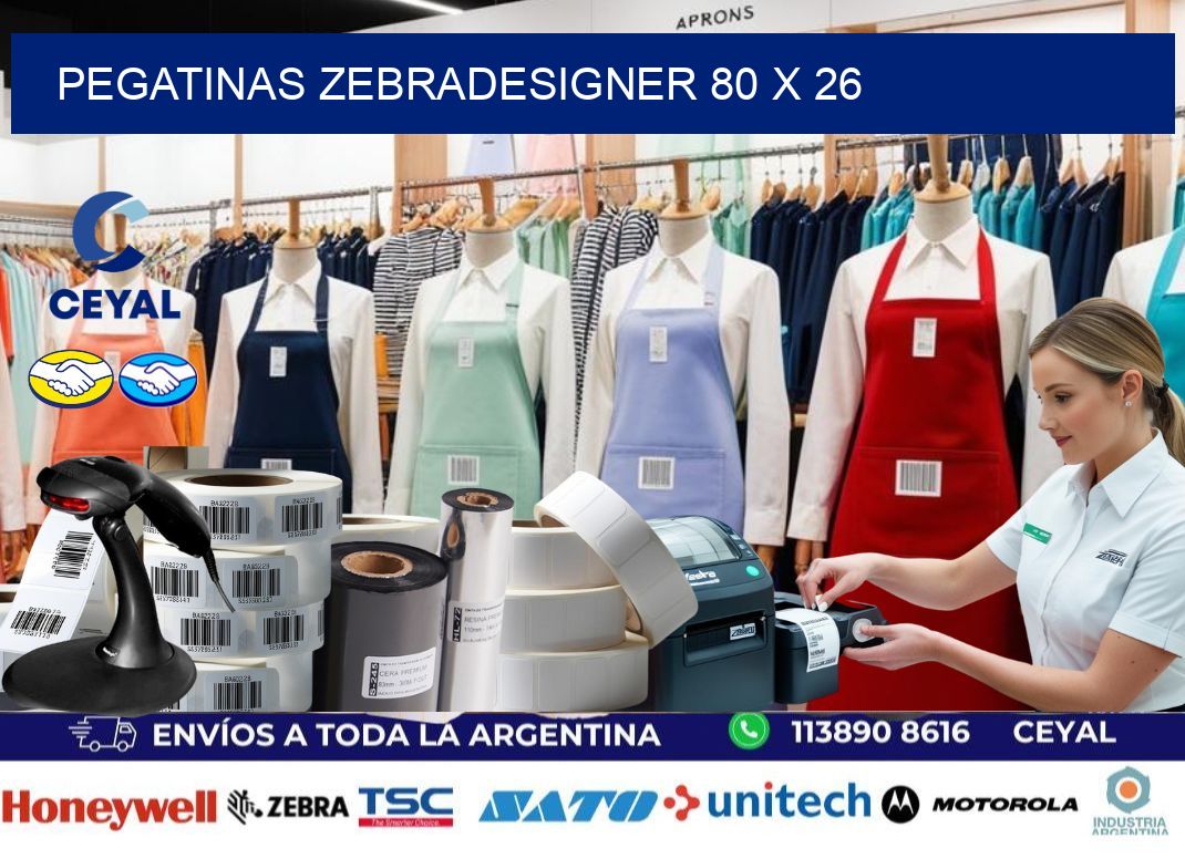 PEGATINAS zebradesigner 80 x 26