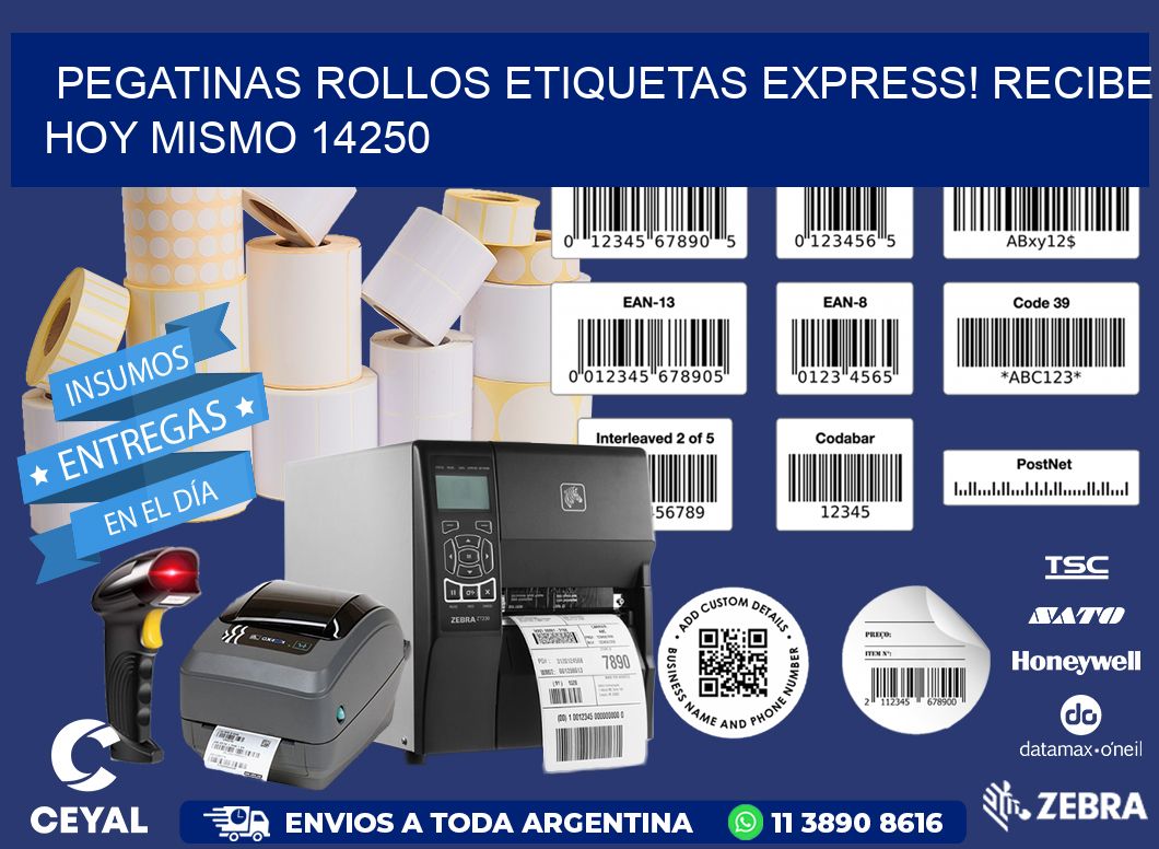 Pegatinas rollos etiquetas Express! Recibe Hoy Mismo 14250