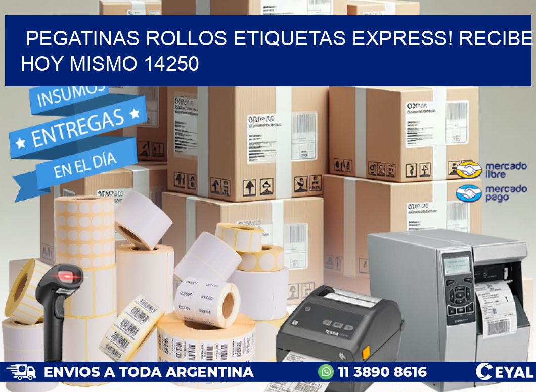 Pegatinas rollos etiquetas Express! Recibe Hoy Mismo 14250