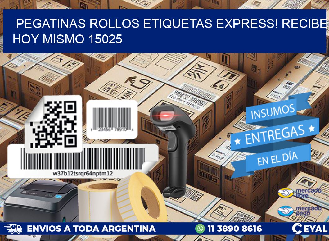 Pegatinas rollos etiquetas Express! Recibe Hoy Mismo 15025