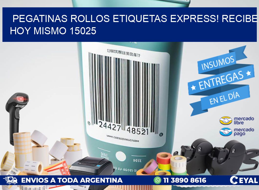 Pegatinas rollos etiquetas Express! Recibe Hoy Mismo 15025