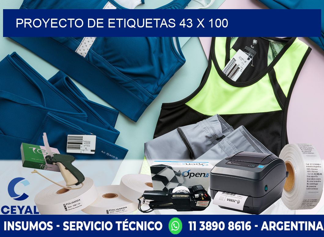 Proyecto de etiquetas 43 x 100