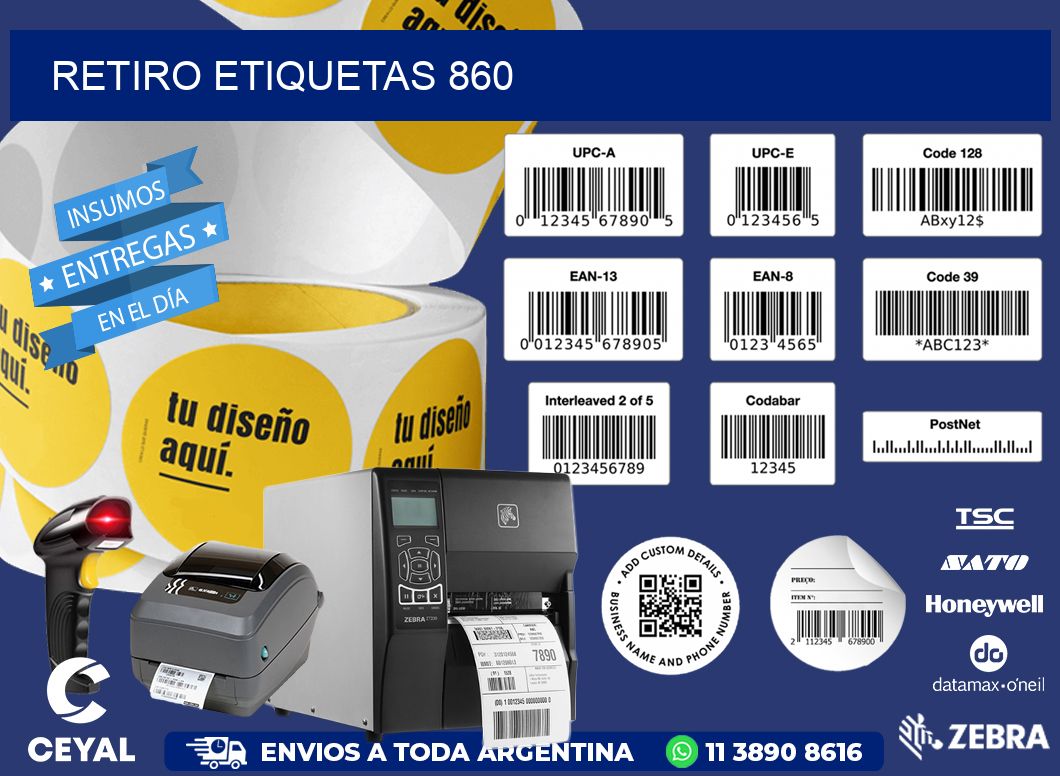 Retiro etiquetas 860