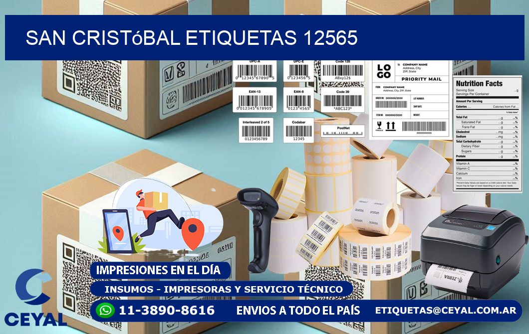 San Cristóbal etiquetas 12565