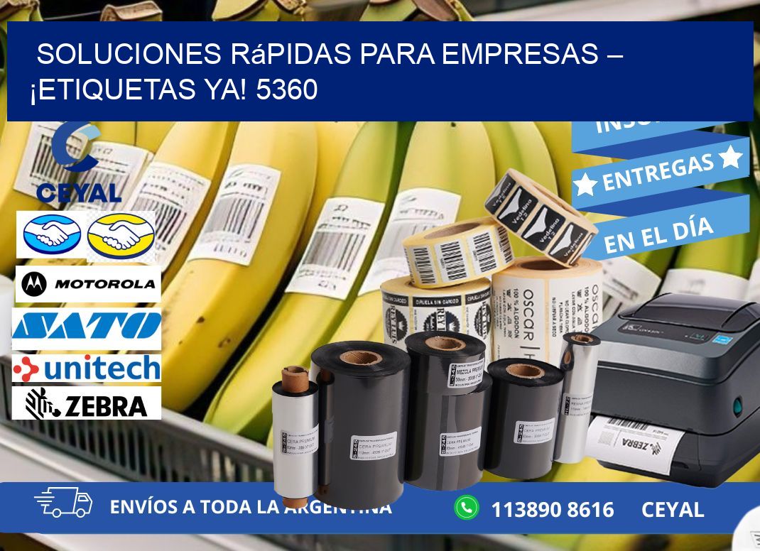 Soluciones Rápidas para Empresas – ¡Etiquetas Ya! 5360