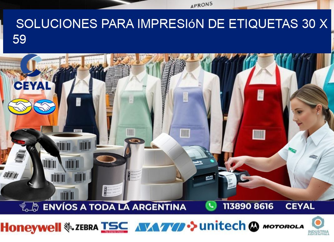 Soluciones para impresión de etiquetas 30 x 59